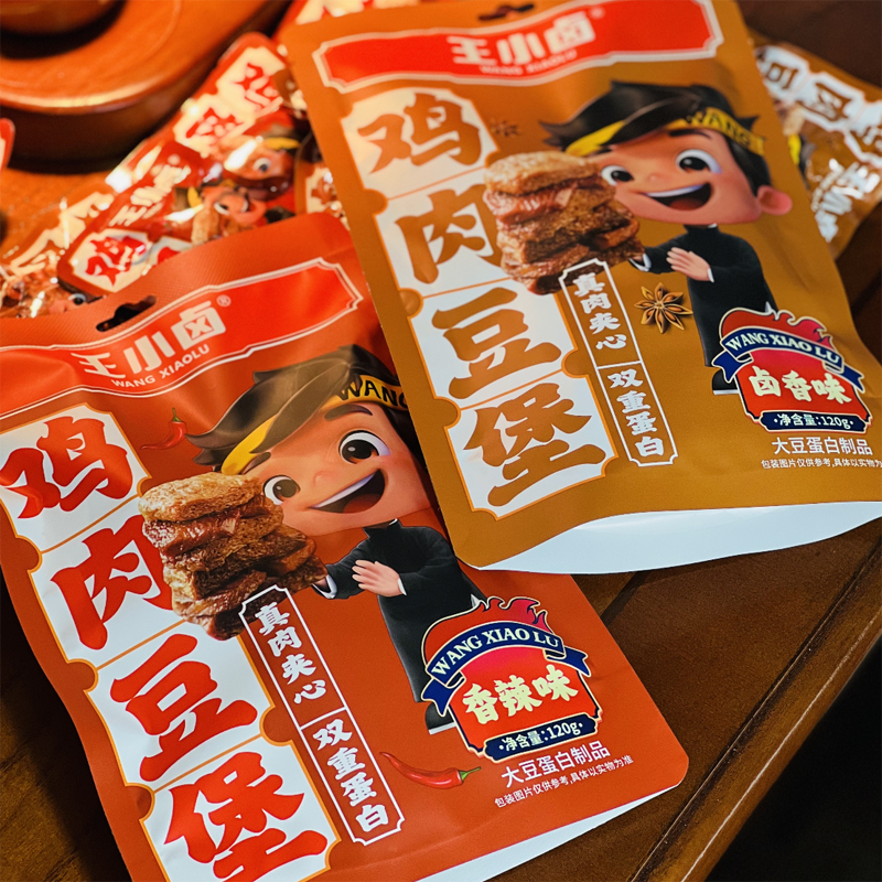王小卤鸡肉豆堡豆腩豆脯120g