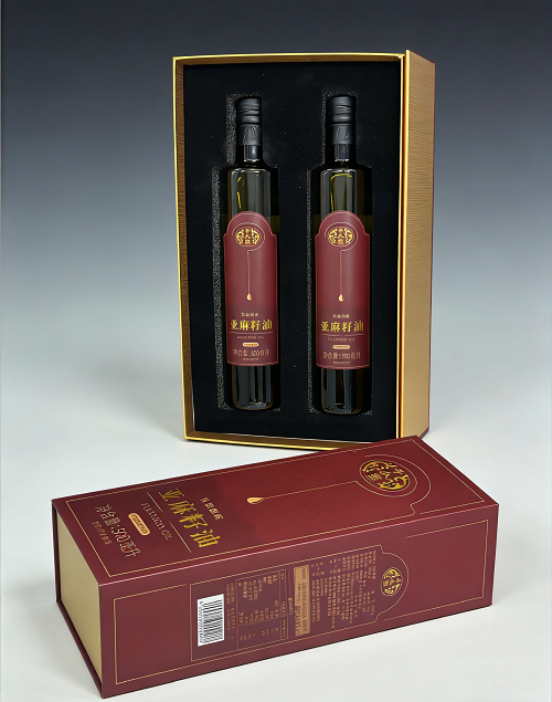 子久堂&middot;亚麻子油1L礼盒装（500ml*2）