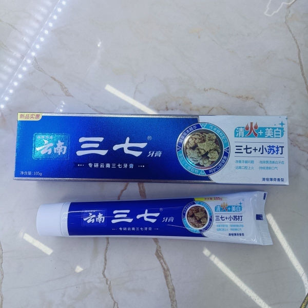 105g云南三七小苏打清火+美白牙膏