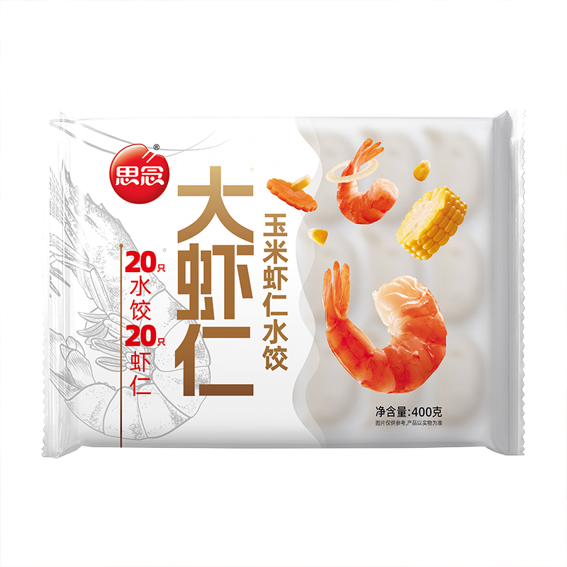 思念大虾仁玉米虾仁水饺400g
