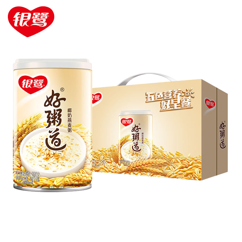 银鹭好粥道椰奶燕麦粥280g*12