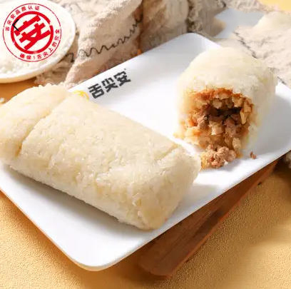 甜糯米饭团(油条碎+白糖+肉松)