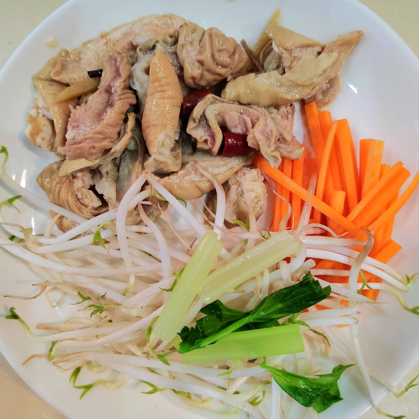 肥肠炒豆芽（现炒）