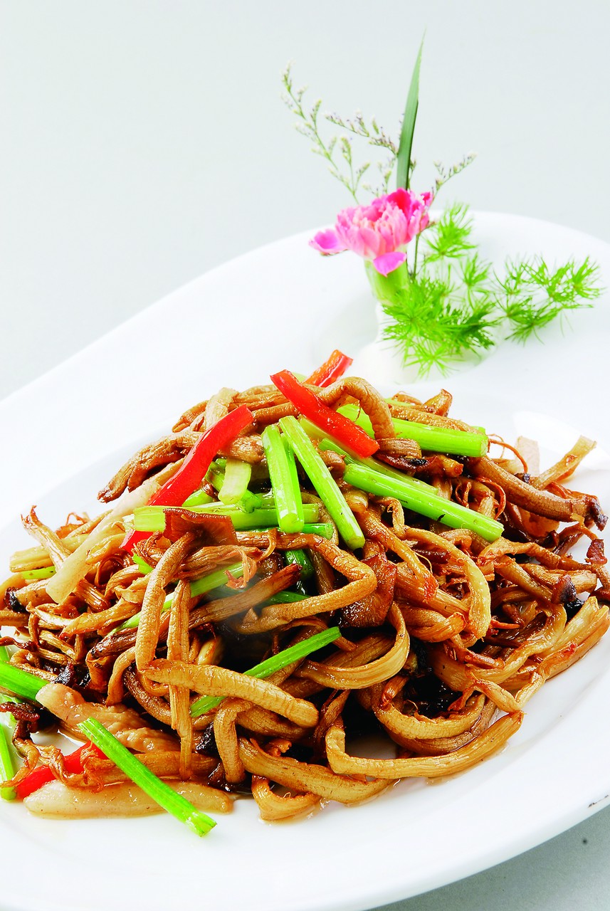 猪肚炒鹿茸菇（现烧）