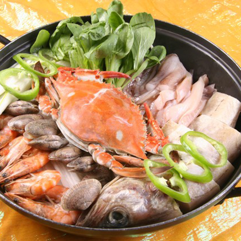 江蟹海鲜拼盘（现烧）海鲜随机