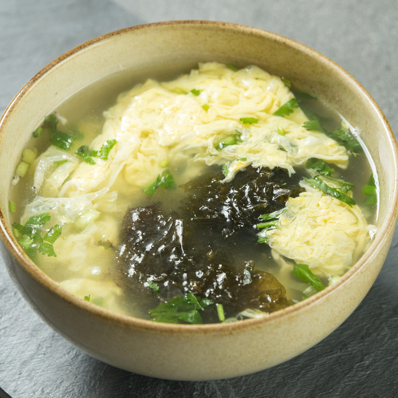 现烧紫菜蛋花汤