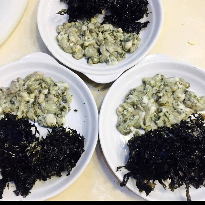 海蛎拌紫菜