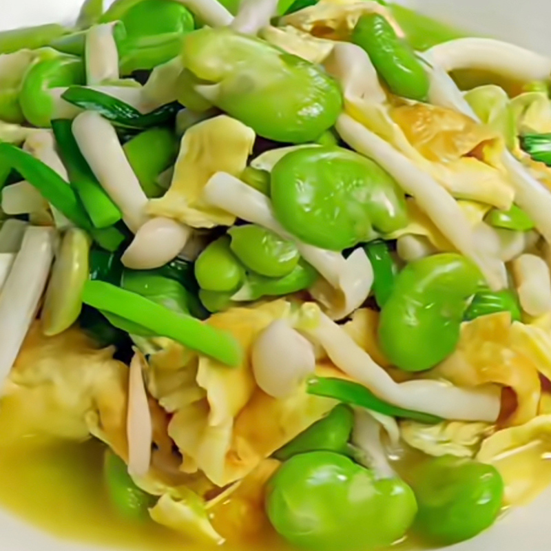 现炒豆瓣三鲜